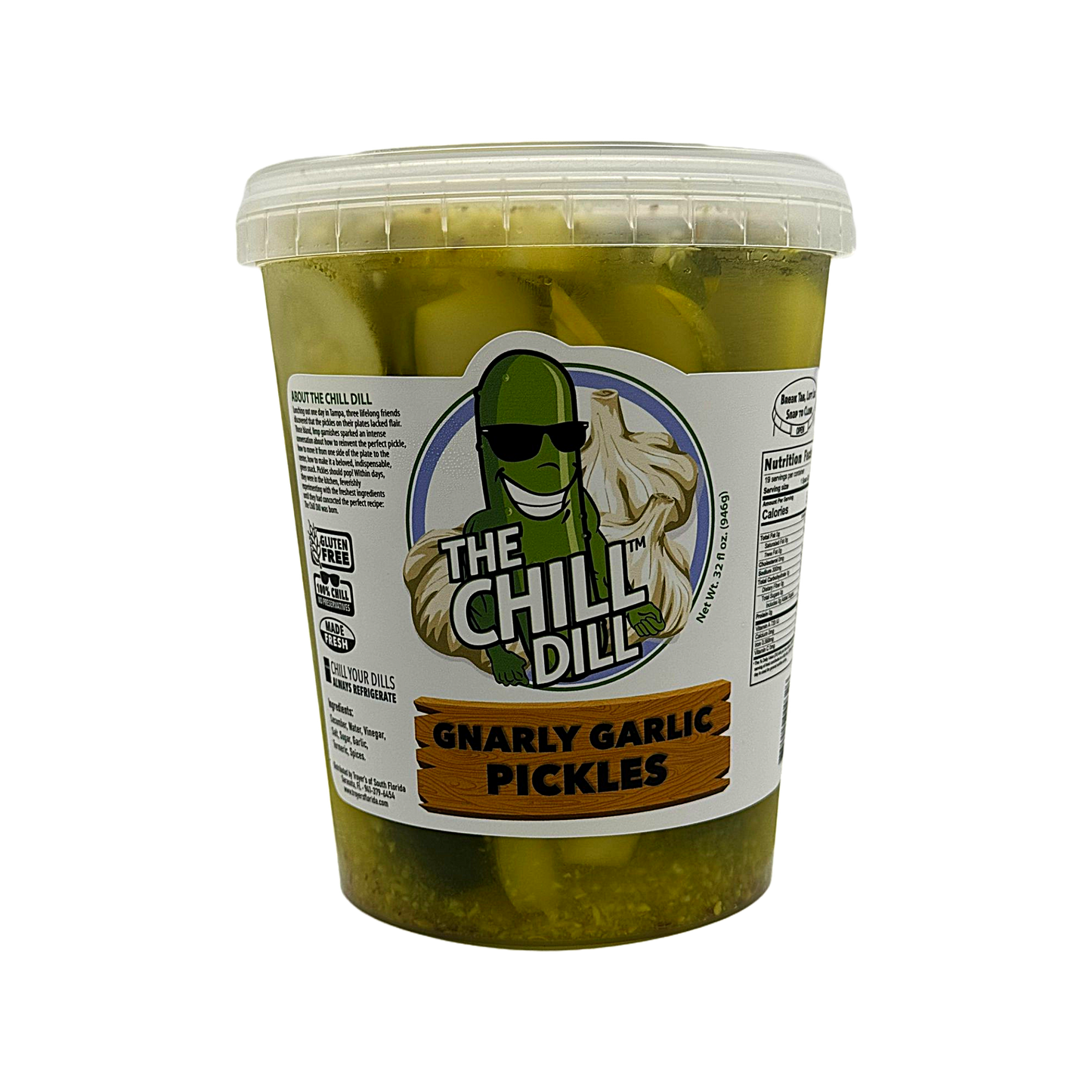 The Chill Dill - Garlic Pickles 32oz